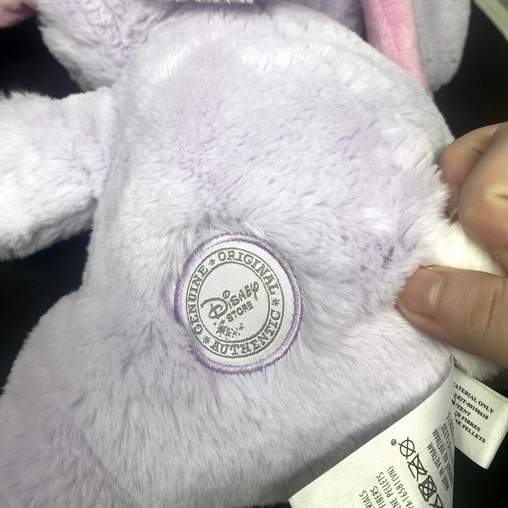 Disney Store Angel Plush Lilo & Stitch Bunny Easter Rabbit Costume Purple 12" - Picture 6 of 6